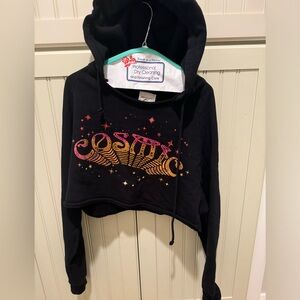 Vintage Souls for Free People Crop Hoodie Sweatshirt